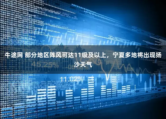 牛途网 部分地区阵风可达11级及以上，宁夏多地将出现扬沙天气